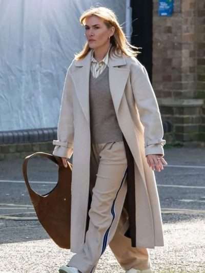 Goodbye June 2025 Kate Winslet Beige Coat