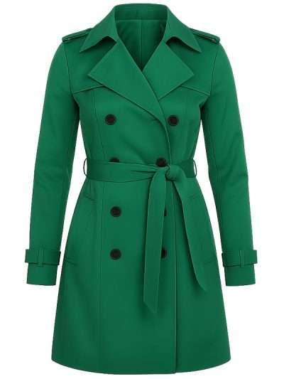 Haunted Harmony Mysteries Buried at C 2025 Tamera Mowry Green Coat