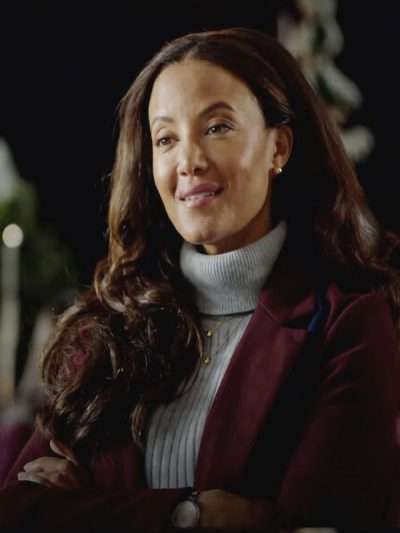 Heather Hemmens The Snow Must Go On 2025 Maroon Wool Coat