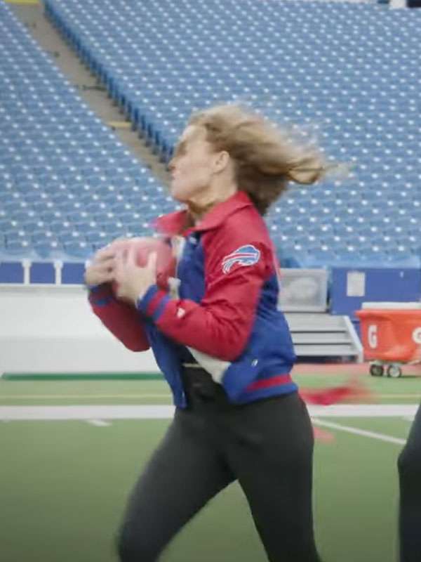 Holland Roden Holiday Touchdown A Bills Love Story Varsity Jacket