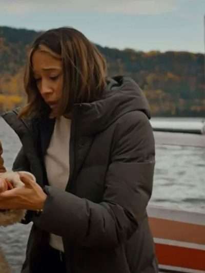 Hudson and Rex 2025 Sarah Truong Black Puffer Coat