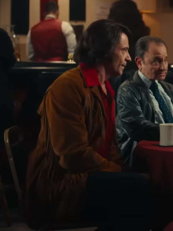 Hugh Jackman Song Sung Blue 2025 Brown Leather Jacket
