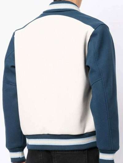 ICECREAM Blue and White Varsity Jacket