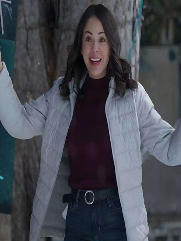 Christmas on Duty Janel Parrish Puffer Jacket
