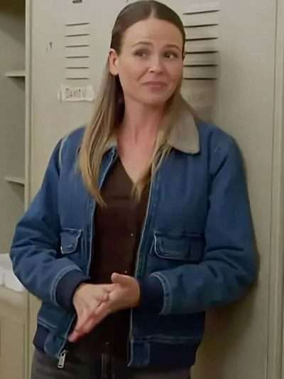 Jocelyn Hudon Chicago Fire 2025 Denim Bomber Jacket