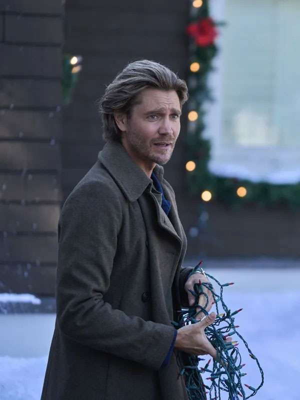 Joy To The World Chad Michael Murray Grey Wool Jacket