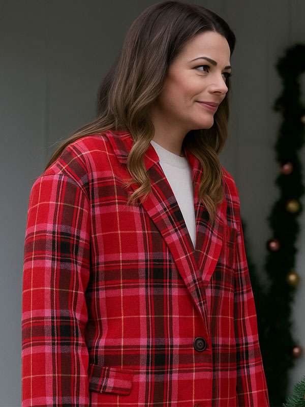 Kimberley Sustad Merry Christmas Ted Cooper Plaid Coat