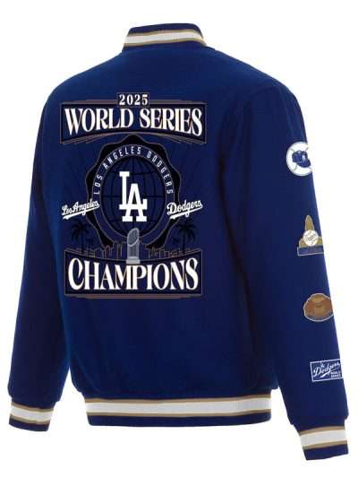 LA Dodgers World Series 2025 Blue Bomber Jacket