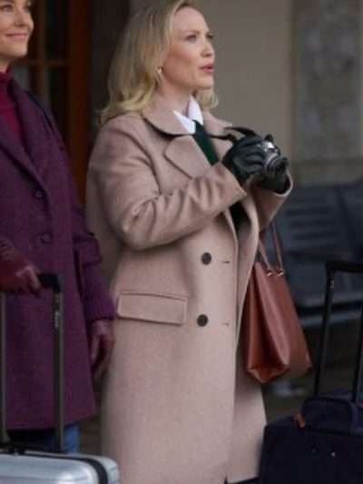 Laci J Mailey An Alpine Holiday 2025 Beige Coat