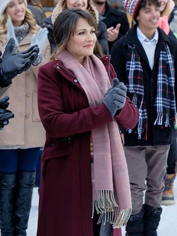 Love in Winterland Italia Ricci Maroon Wool Coat