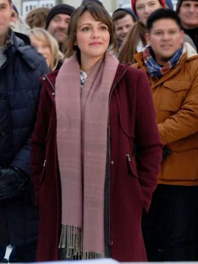 Italia Ricci Love in Winterland Maroon Coat