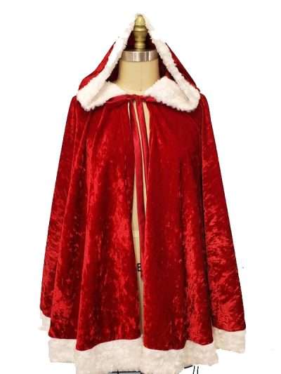 Red Velvet Christmas Cloak