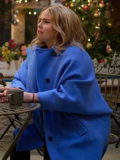Mae Whitman The Twelve Dates Til Christmas Blue Coat