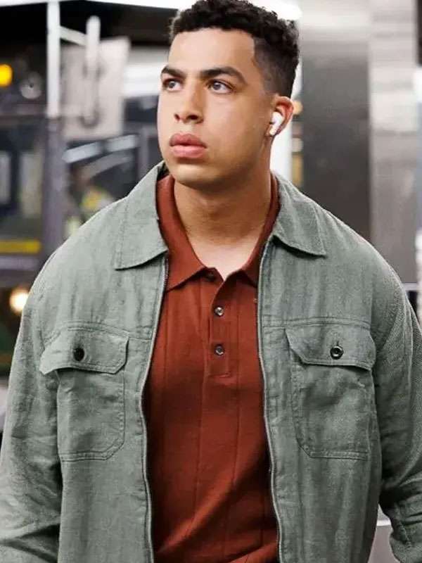 Marcus Scribner Boston Blue Grey Cotton Jacket