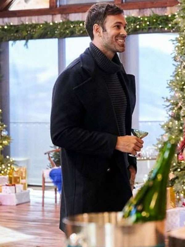 Markelle Smith TV Series 12 Dates of Christmas Black Wool Coat