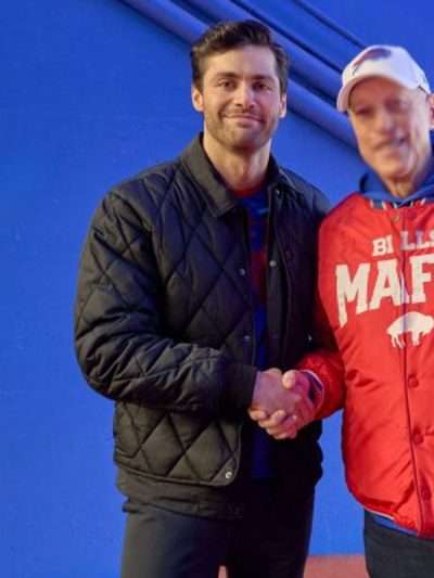 Matthew Daddario A Bills Love Story Black Quilted Jacket