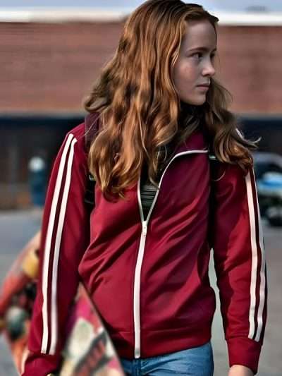 TV Series Stranger Things S04 Sadie Sink Red Track Jacket
