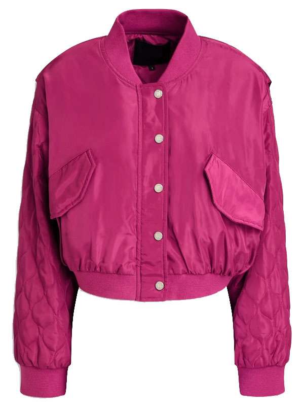 Maxton Hall The World Between Us S02 Eli Riccardi Pink Bomber Jacket