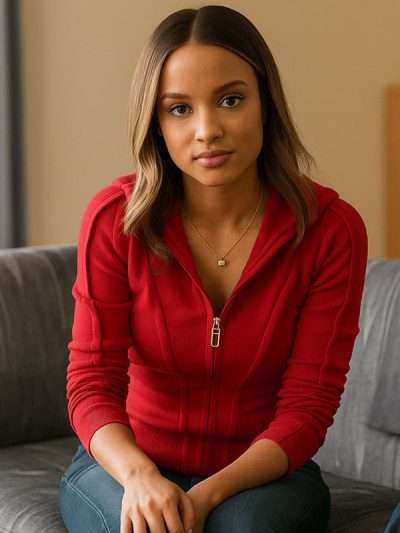 TV Series 9-1-1 S09 Corinne Massiah Red Hooded Jacket