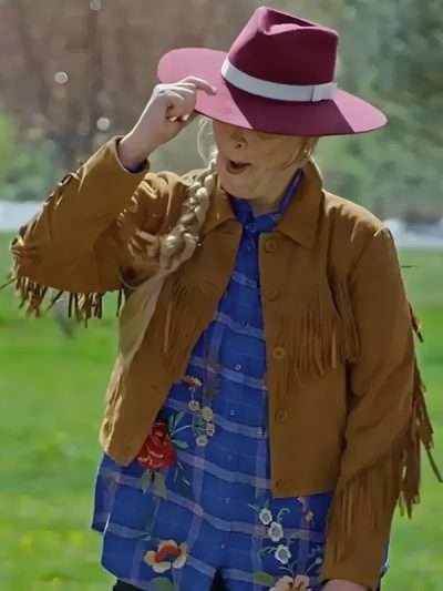 Melissa Peterson Finding Mr. Christmas S02 Brown Jacket