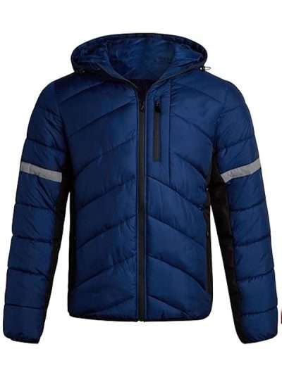 Stylish Lightweight Blue Bubble Jacket for Men