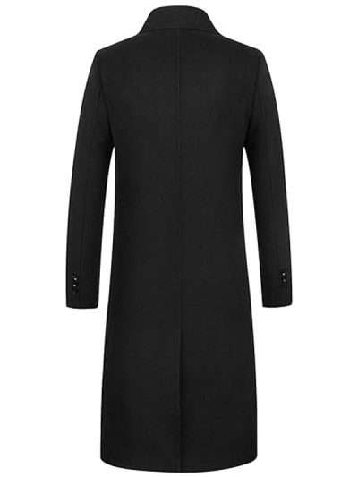 Black Wool Trench Coat Mens