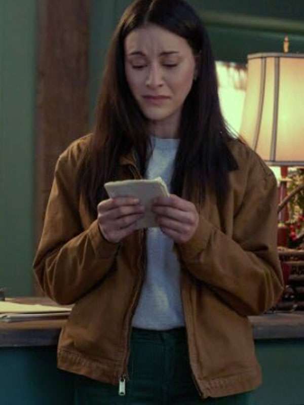 Dianne Aguilar Mistletoe Murders Brown Cotton Jacket