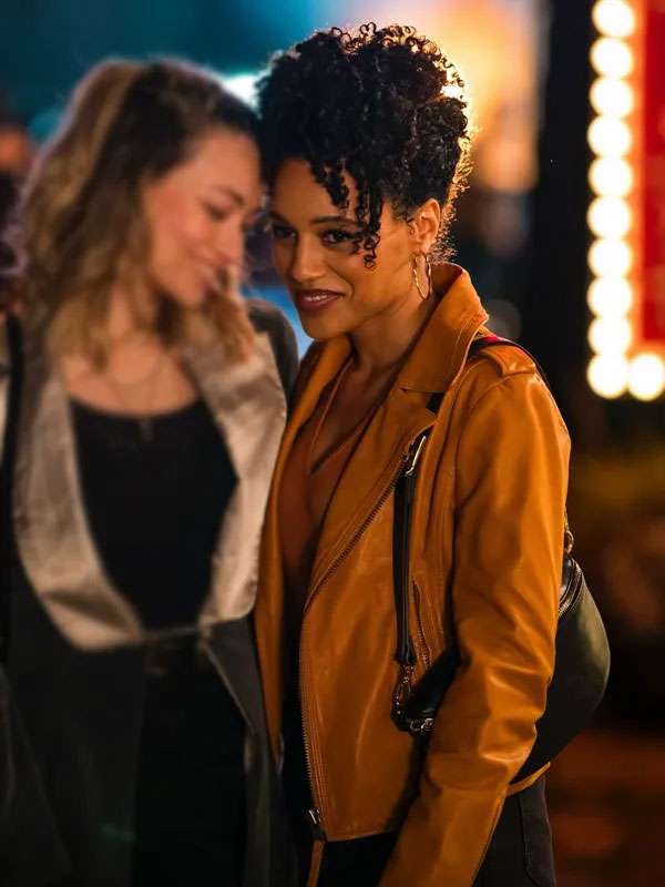 Murder in a Small Town S02 Laila Jackson Leather Jacket