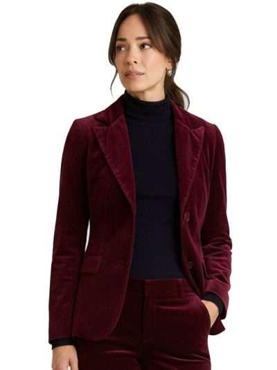 Cassandra Lee Murder in a Small Town Velvet Blazer