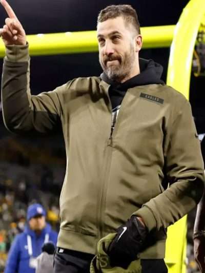 Nick Sirianni Eagles 2025 Salute To Service Olive Green Jacket