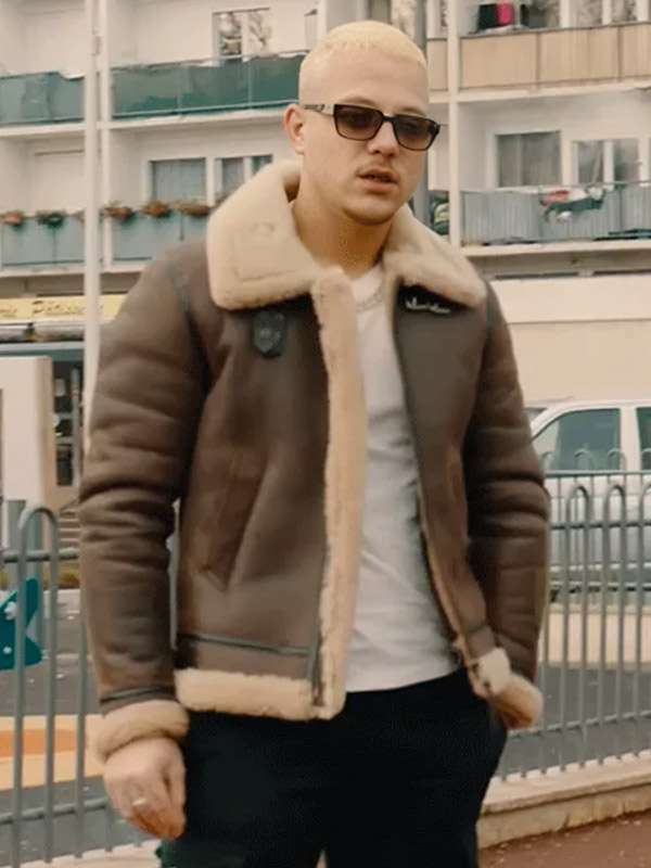 PLK Tu Vois Comment Song B3 Brown Shearling Leather Jacket