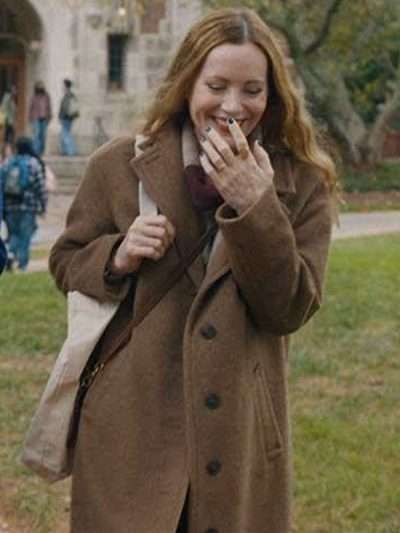 Leslie Mann Poetic License Brown Wool Coat