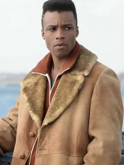 TV Series Pose Ricky Brown Suede Leather Jacket