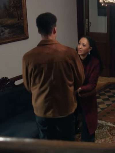 Robert Mitchell Buried at C Brown Suede Leather Jacket