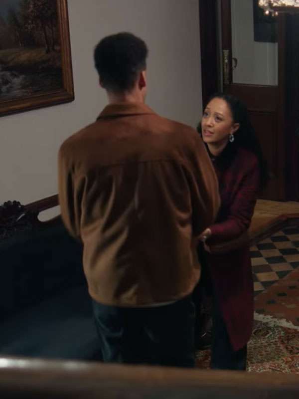 Robert Mitchell Buried at C Brown Suede Leather Jacket