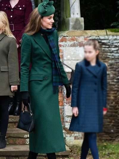 Kate Middleton Green Wool Coat