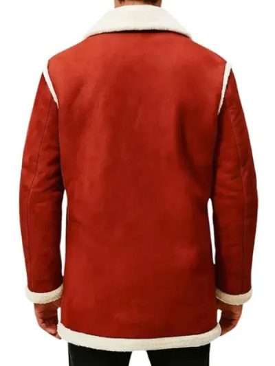 Santa Claus Red Christmas Shearling Jacket