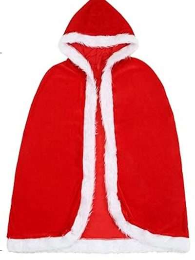 Christmas Red Santa Claus Hooded Cloak