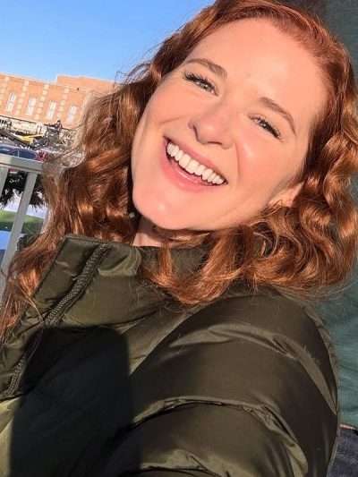Sarah Drew Mistletoe Murders 2025 Green Puffer Jacket