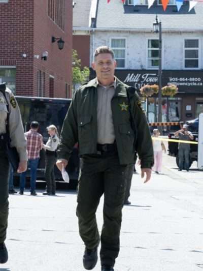 Matt Lauria Sheriff Country Green Jacket