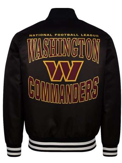 Washington Commander Black Letterman Jacket