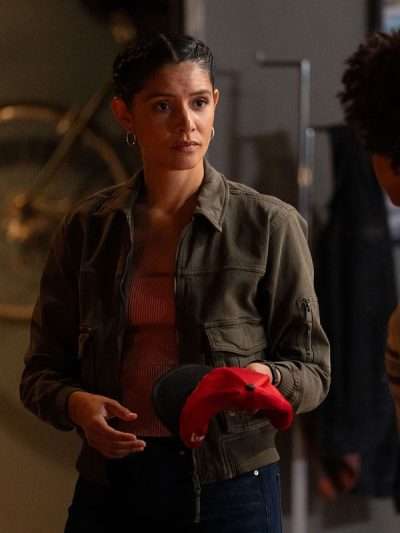 Stella Kidd Chicago Fire S14 Khaki Bomber Jacket
