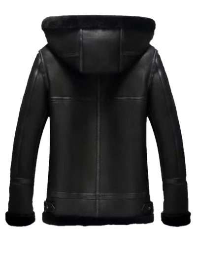 Premium Men’s Black Flight Leather Jacket for Winter