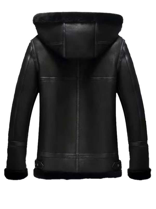 Premium Men’s Black Flight Leather Jacket for Winter