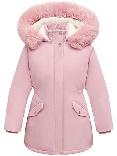 Lightweight Women’s Pink Parka Puffer Jacket
