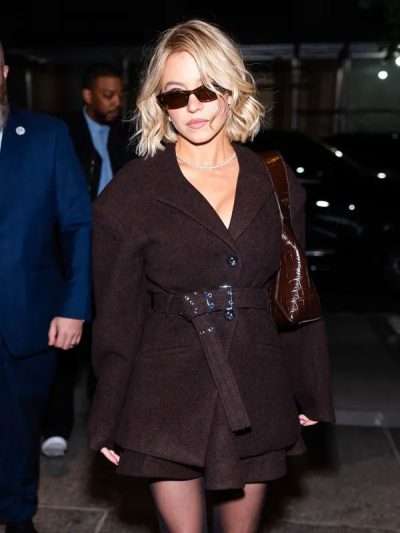 Sydney Sweeney 2025 Brown Coat