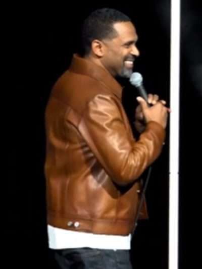 TV Show Ready to Sell Out Mike Epps Brown Leather Jacket