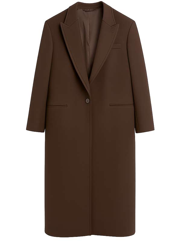 The Celebrity Traitors Claudia Winkleman Brown Coat