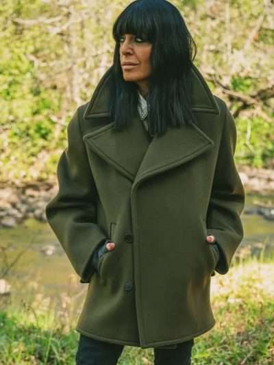 Claudia Winkleman The Celebrity Traitors 2025 Green Wool Coat