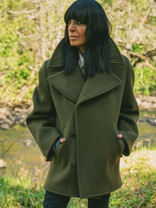 Claudia Winkleman The Celebrity Traitors 2025 Green Wool Coat